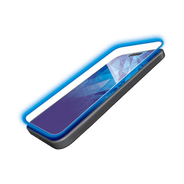 iPhone 15 ガラスフィルム 極薄0.15mm 高透明 ブルーライトカット - PM