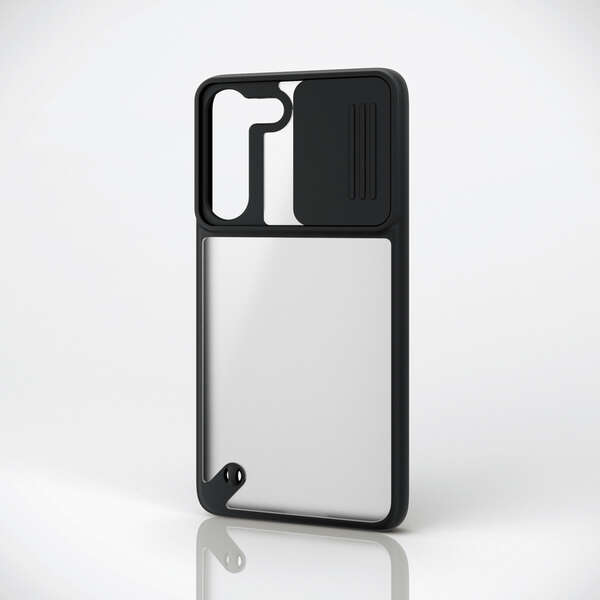 Galaxy S22 カメラレンズカバー付きケース シルキークリア - PM