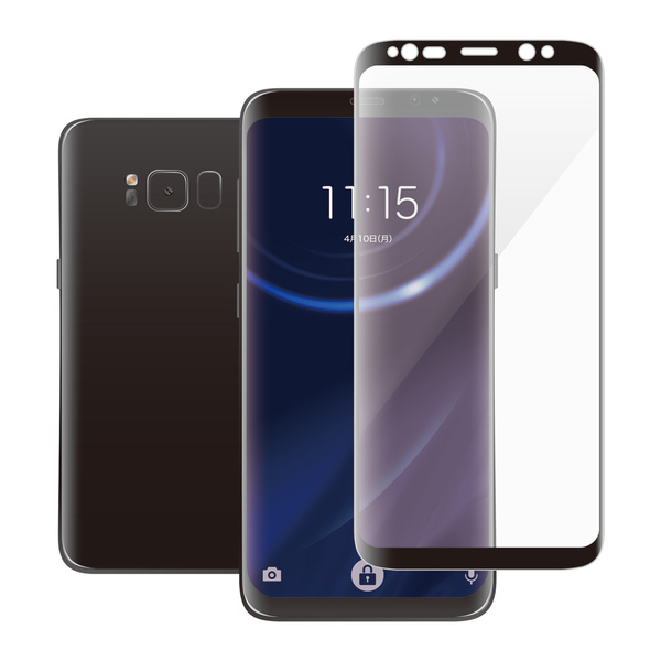 Galaxy S8用フルカバーガラスフィルム 0 33mm Pm Gs8flggrbk Galaxy S8用フルカバーガラスフィルム 0 33mm Pm Gs8flggrbk