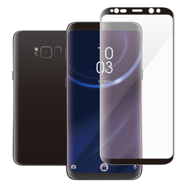 Galaxy S8 用フルカバーガラスフィルム 0 33mm Pm Gs8pflggrbk Galaxy S8 用フルカバーガラスフィルム 0 33mm Pm Gs8pflggrbk