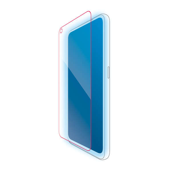 OPPO Reno5 A/OPPO A54 5G ガラスフィルム/0.33mm/BLカット - PM-O212FLGGBL