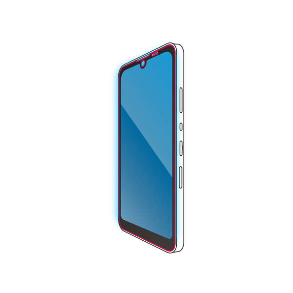 AQUOS wish2 ガラスフィルム フレーム付き ブルーライトカット - PM-S223FLGFBL