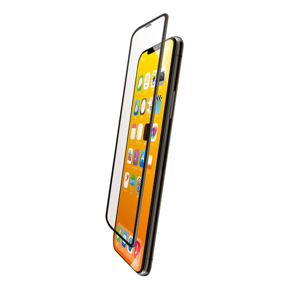 iPhone 11 Pro用フルカバーガラスフィルム/0.33mm - PMCA19BFLGGRBK