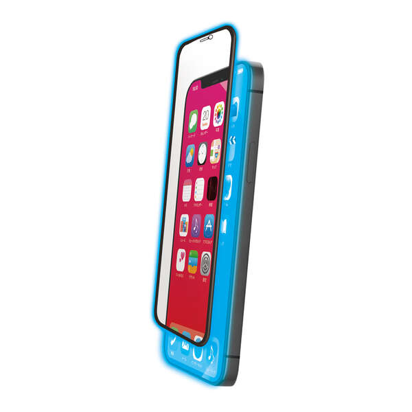 iPhone 12/12 Pro ガラスフィルム フレーム付き ブルーライトカット