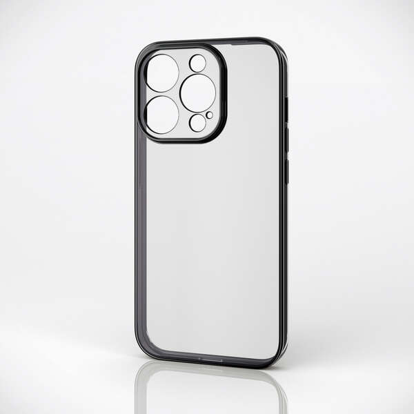 iPhone 15 Pro ソフトケース 極み メタリック - PMCA23CUCTMKBK