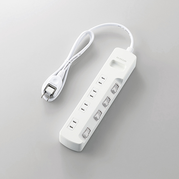 個別スイッチ付 省エネタップ - T-E5A-2410WH