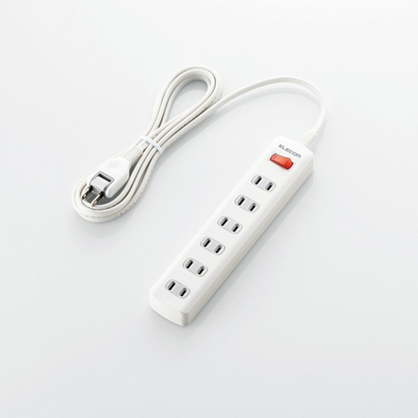 一括スイッチ付 雷ガードタップ - T-K02-2625WH