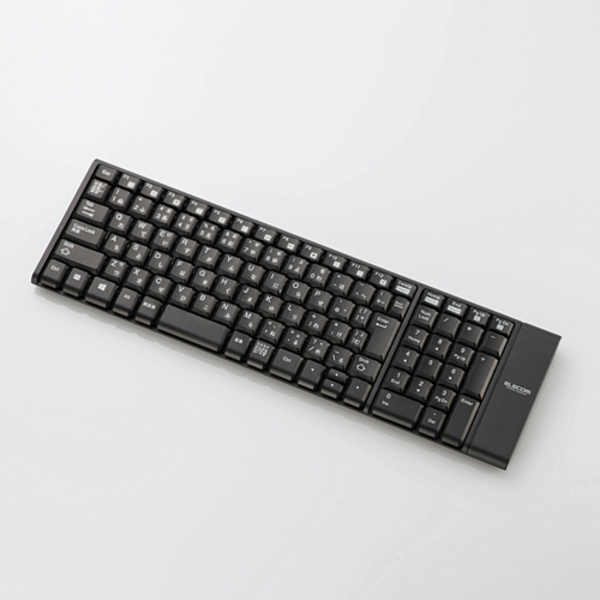 ELECOM - エレコム ワイヤレスキーボードセット TKF063BK 2.4GHzワイヤレスコンパクトキーボード - TK-FDM057TBK