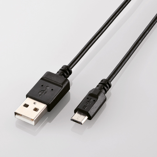 エコUSB2.0ケーブル(A－MicroB) - U2C-JAMB03BK