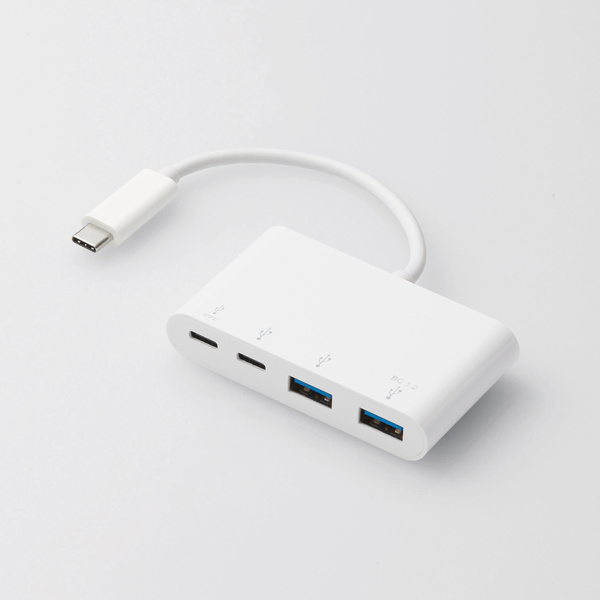 エレコムUSB Power Delivery対応USBハブ/USB-C/A各2口