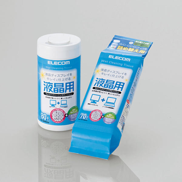 液晶用ウェットクリーニングティッシュ - WC-DP80N3SET