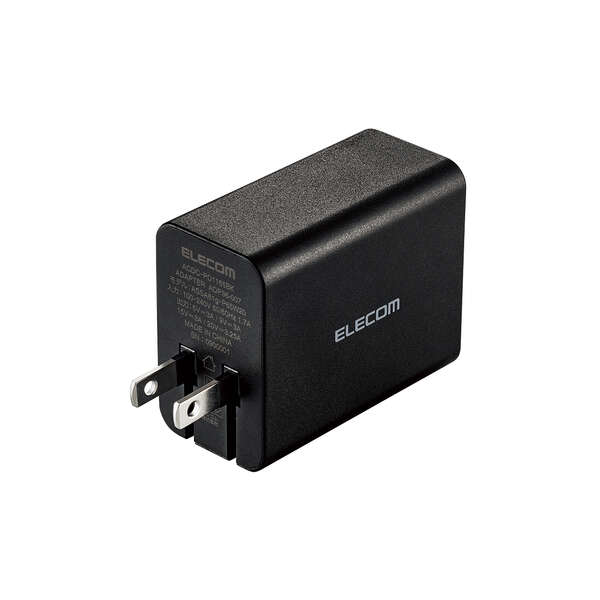 GaN USB PD対応 USB AC充電器(USB PD65W) - ACDC-PD1165BK