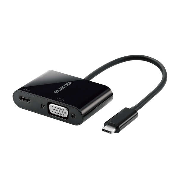 ラスト1点‼️ USB type-C接続VGA変換アダプタ USB給電対応 2 in 1 USB Type-C to VGA 変換アダプター USB3.2 Gen1対応 PD