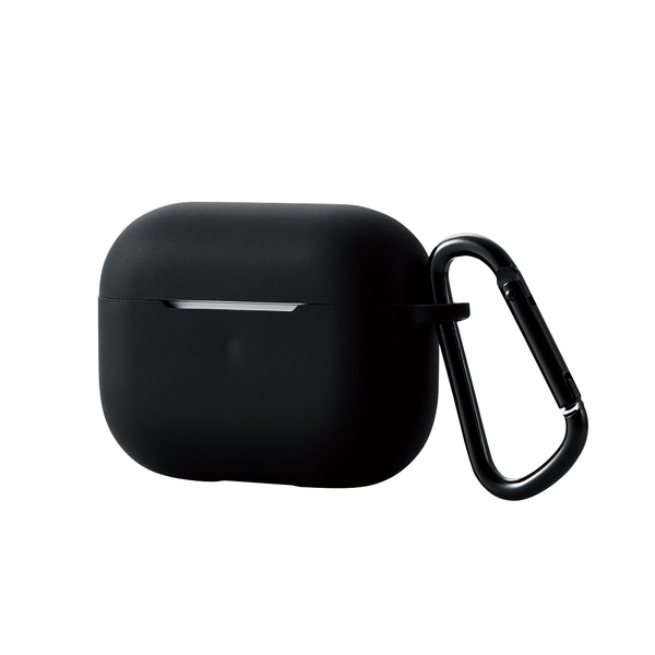 AirPods Pro用カラビナ付きシリコンケース - AVA-AP2SCBK