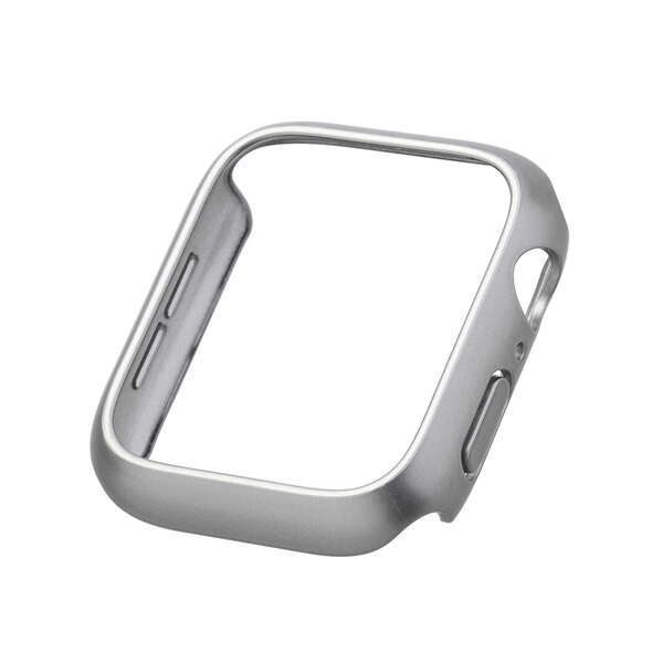 Apple Watch 44mm用ハードバンパー/メタリック/シルバー - AW-23DBPPMSV