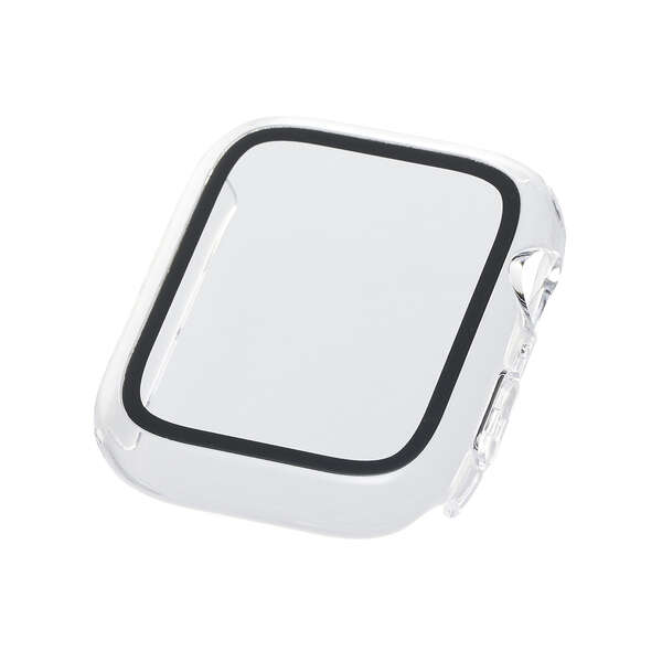 Apple Watch 44mm用フルカバーケース/プレミアムガラス/高透明/クリア