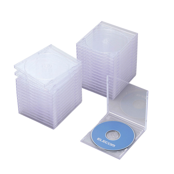 Blu-ray/DVD/CDケース（標準/PS/1枚収納） - CCD-JSCN30CR