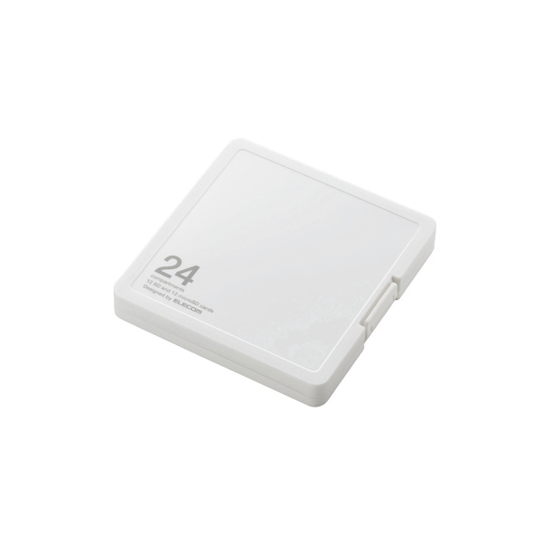 SD/microSDカードケース（プラスチックタイプ） - CMC-SDCPP24WH