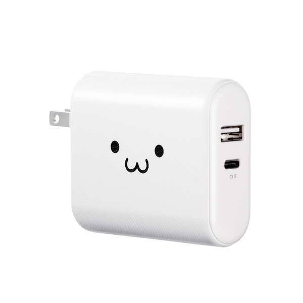 AC一体型5000mAh 3AType-Cx1USB-Ax1 WF - DE-AC03-5000WF