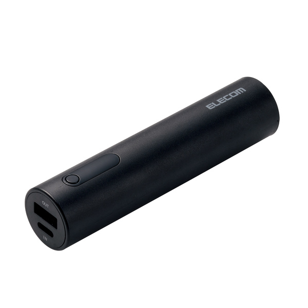 USB Type-Cケーブル付きモバイルバッテリー - DE-C09L-3200BK