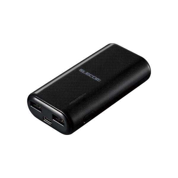 6700mAh Type-C USB-Ax2 Type-Cx1 モバイルバッテリー - DE-C23L-6700BK
