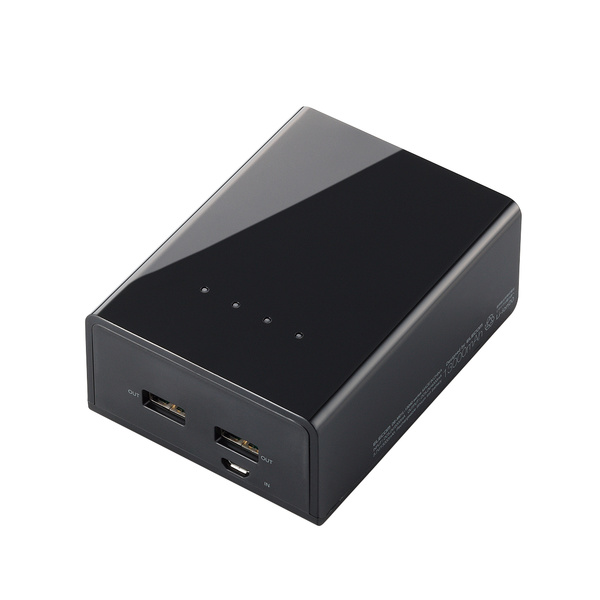 スマートフォン用モバイルバッテリー - DE-M01L-13040BK
