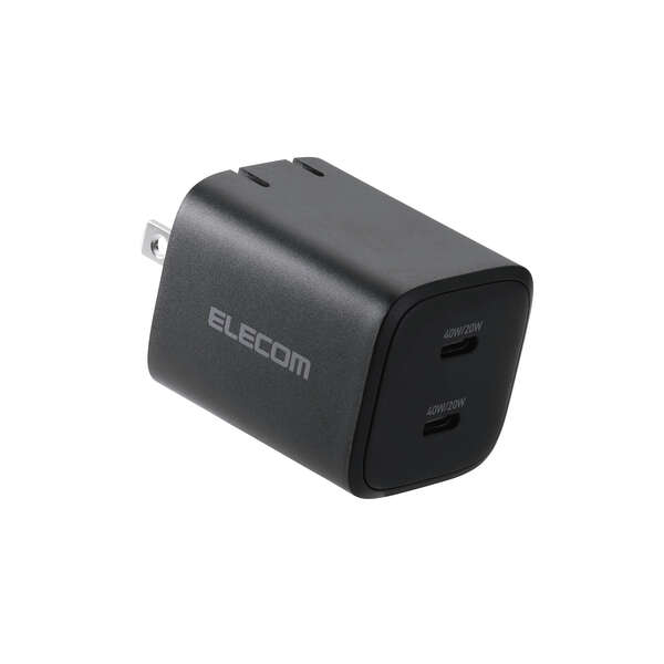 USB Power Delivery 40W AC充電器(C×2) - EC-AC10640BK