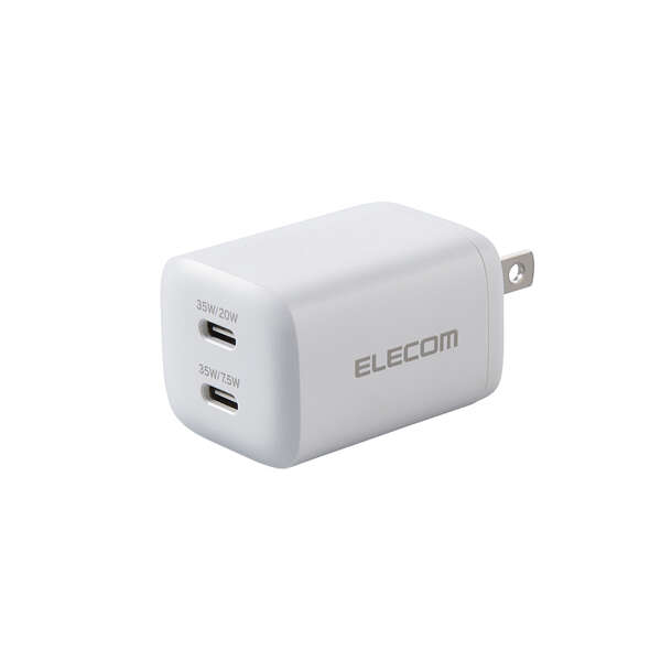 USB Power Delivery 35W AC充電器(USB Type-C(TM)×2) - EC-AC9335WH