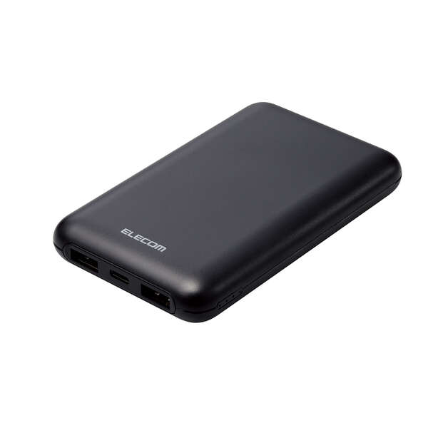 ELECOM - ELECOM　コンパクトモバイルバッテリー 10000mAh　DE-C70L-10000BK　ブラック コンパクトモバイルバッテリー(10000mAh/30W) - DE-C70L-10000BK