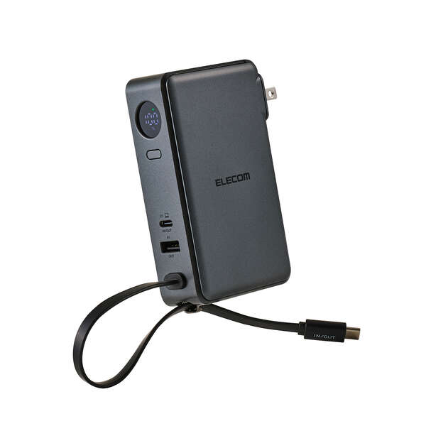 [美品]iPod 6世代前期バッテリー新品　タイプCケーブル付き AC充電器・USB Type-Cケーブル一体モバイルバッテリー(10000mAh) - EC