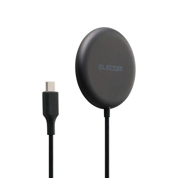 マグネットQi2 25W規格対応ワイヤレス充電器(25W・卓上) - EC-MA11BK