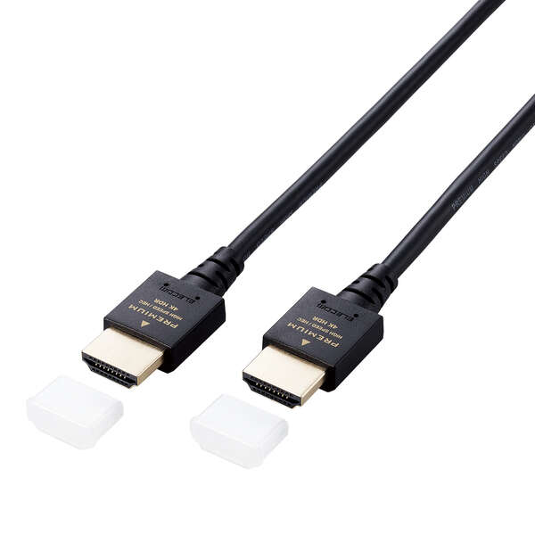 PREMIUM HDMIケーブル(スリムタイプ) - ECDH-HDPES10BK