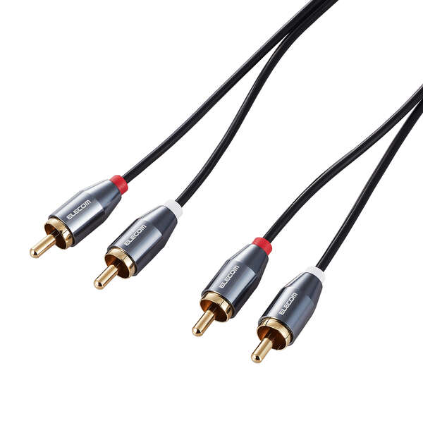 オーディオケーブル(RCA×2) - ECDH-WR10BK