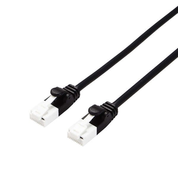 Cat6A LANケーブル(やわらか・ツメ折れ防止) - ECLD-GPAYTBK100