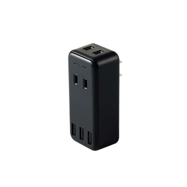 AC2口+USB3ポートダイレクトUSBタップ - ECT-03BK