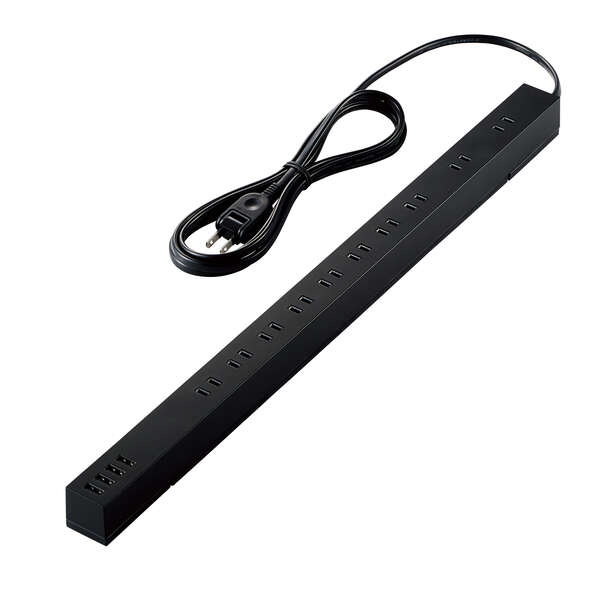 USB-A×4付き10口タップ ECT-1925BK