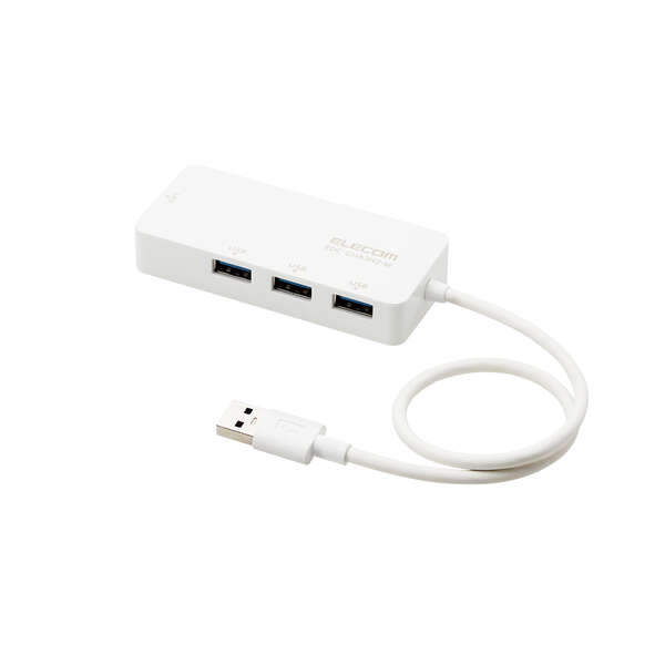 エレコム EDC-GUA3H2-B LANアダプター 有線 タイプA Giga USBハブ付 USB-A×3 ブラック 高級な