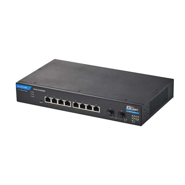 レイヤー2 10Gマルチギガ対応 Webスマートスイッチ - EHB-SX2B08F