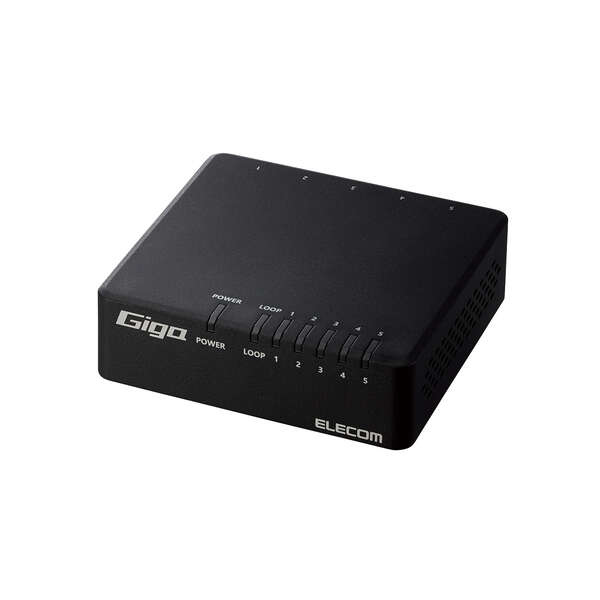 Giga対応5ポートスイッチ(プラ筐体/ACアダプター) - EHC-G05PA4-JB