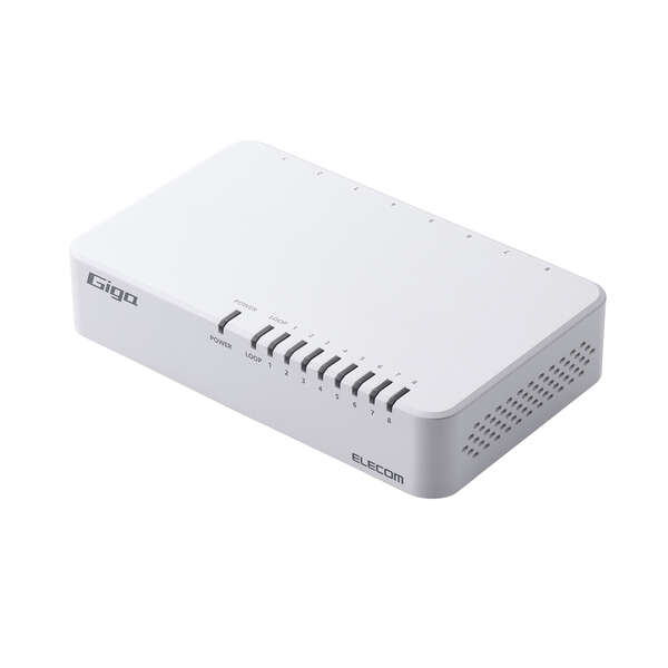 『　ぴ　』　 ELECOM EHC-G08PA2-JW 6個セット Amazon | エレコム スイッチングハブ ギガビット対応 8ポート