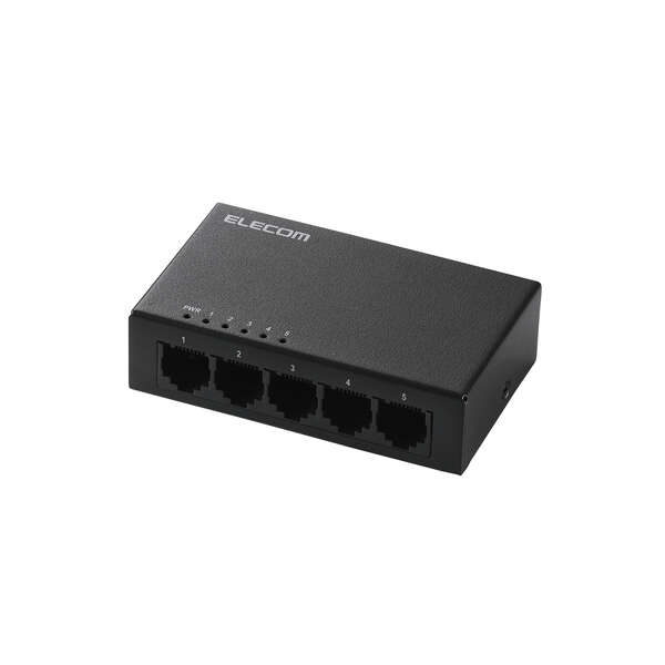 ELECOM - 【新品】EHC-G05MN2-HJB 5個セット ELECOM エレコム 2.5GbE対応スイッチ 5ポート スイッチハブ 金属