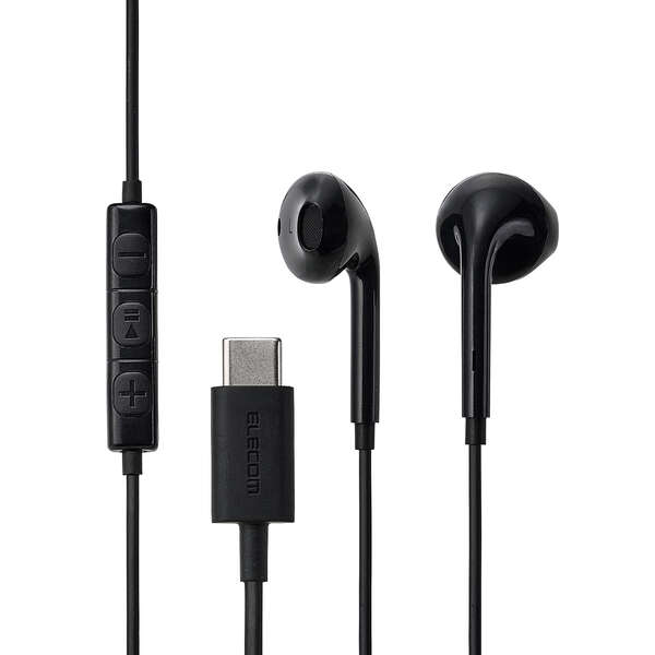 マイク付き 有線イヤホン USB Type-C(TM) インナーイヤー型 - EHP-DF18IMBK