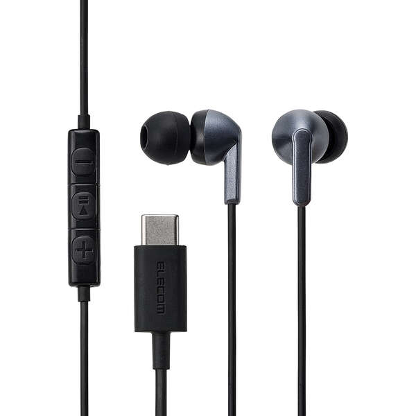 マイク付き 有線イヤホン USB Type-C(TM) カナル型 - EHP-DF19CMBK