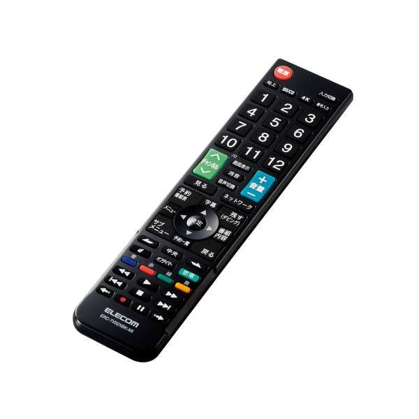 かんたんTVリモコン 三菱用 ブラック - ERC-TV02XBK-MI