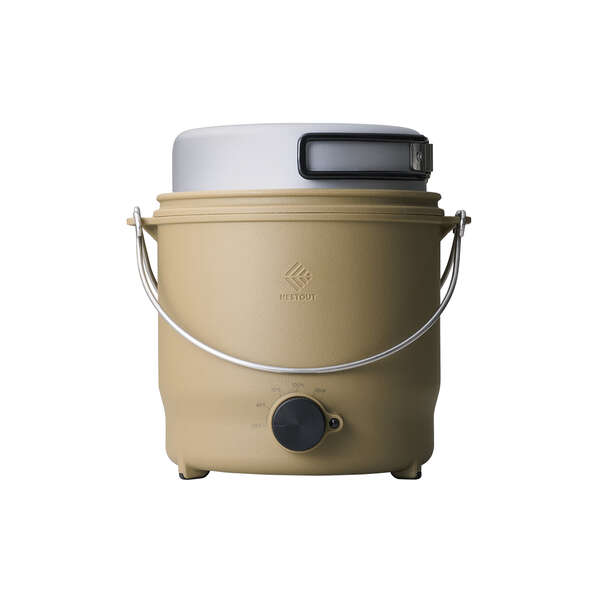 エレコム NESTOUTネストアウト 電気調理器 電気炊飯器COOKER-1黒 NESTOUT 電気調理器 COOKER-1(500W) - HAC-NECK01BE