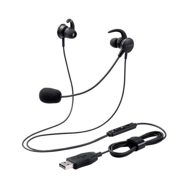 【未使用】Panasonic HD5 有線ヘッドセット 両耳耳せんタイプUSB-A有線ヘッドセット 5個セット - HS-EP15UBK/5