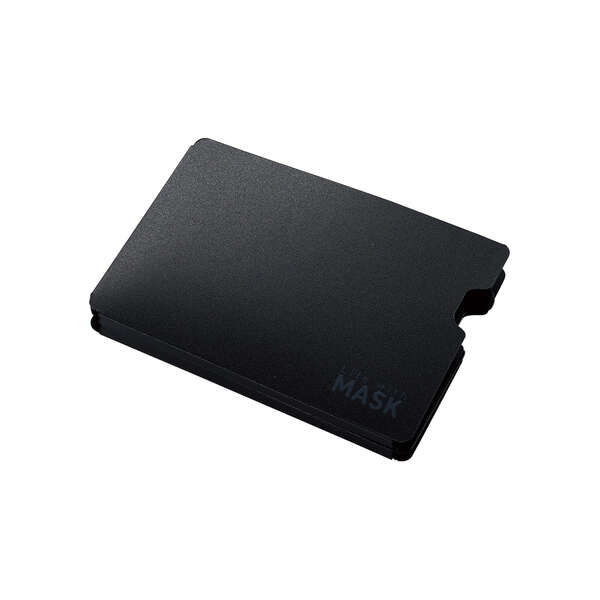 〔5個セット〕エレコム 折りたたみマスクケース/ブラック IPM-MKC01BKX5