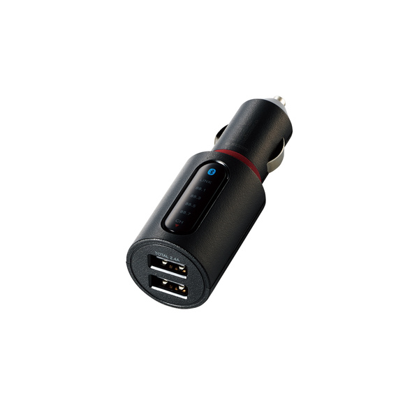 Bluetooth(R)FMトランスミッター（2.4A/2ポート） LAT-FMBT03BK