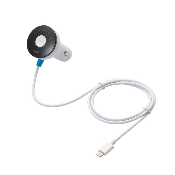 充電機能付FMトランスミッター(Lightningコネクタ) - LAT-FMY03WH 充電機能付FMトランスミッター(Lightningコネクタ) - LAT-FMY03WH