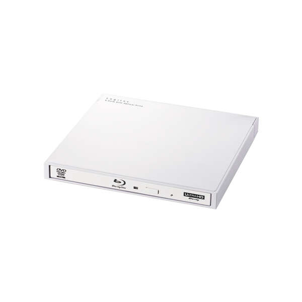 Type-C対応 USB3.2 Gen1(USB3.0)ネイティブ ポータブルBD WH - LBD